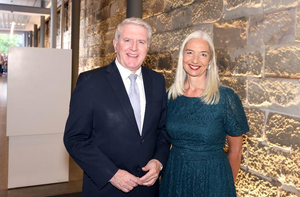 Minister Brendan O’Connor with Vanessa Iles at the Hotline’s April 30th Celebration